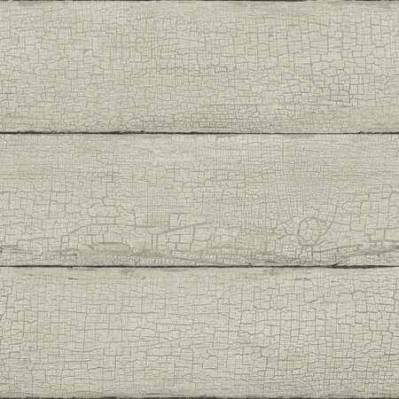 Manhattan Comfort Gloucester Morgan Grey Distressed Wood 33 ft L X 205 in W Wallpaper BR4072-70012
